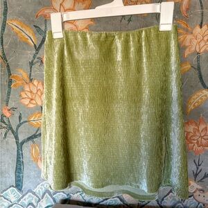 Princess Polly Light Green Velvet Vintage Inspired Small